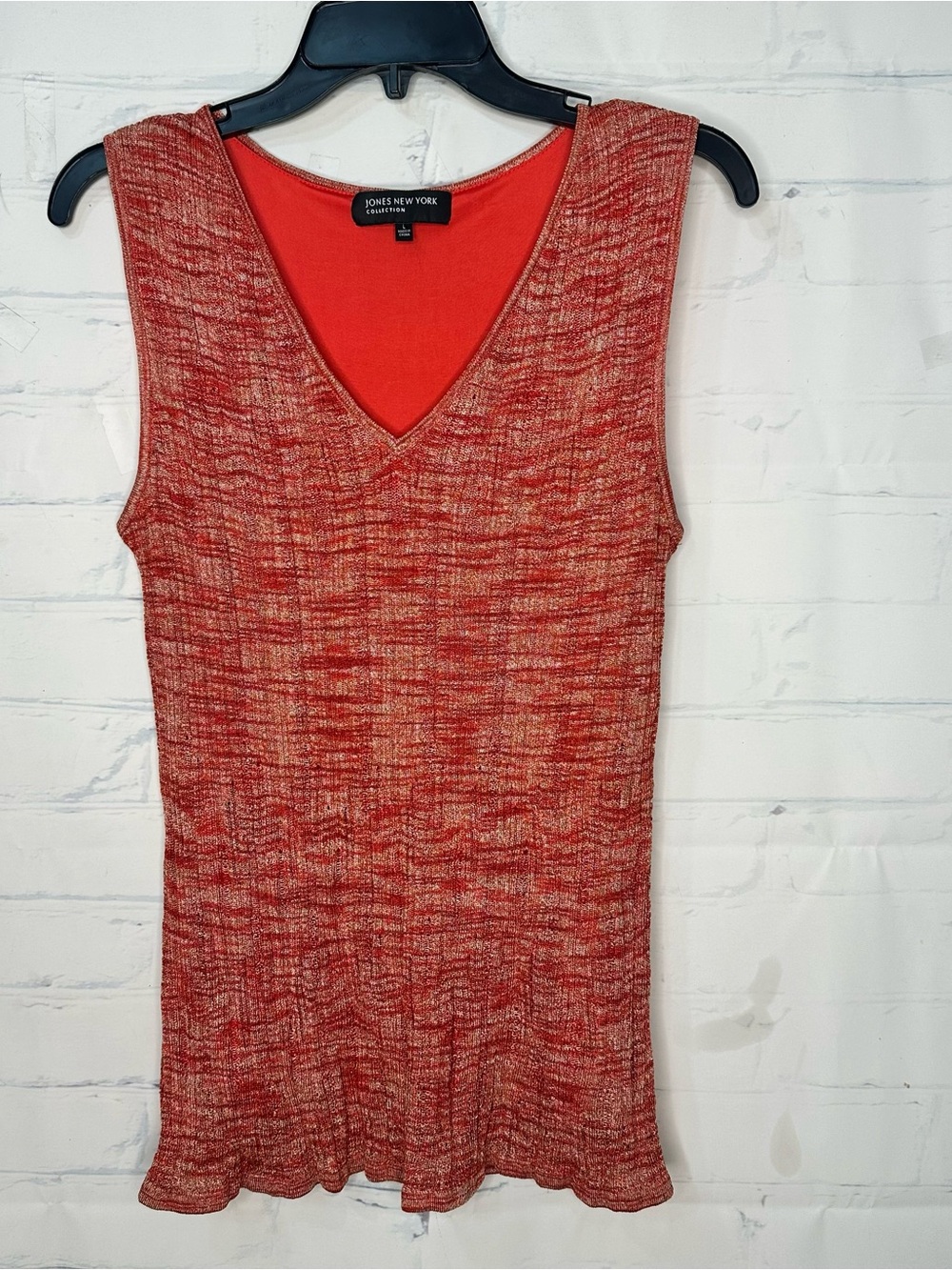 Women’s Jones New York Medium Orange Sleeveless Top